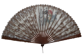 Elegant carriage, late 19th century fan