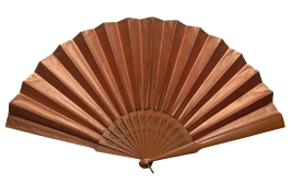 Oiseaux et insectes, éventail fin XIXe siècle