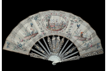 Nice birds, fan circa 1775
