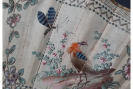 Nice birds, fan circa 1775