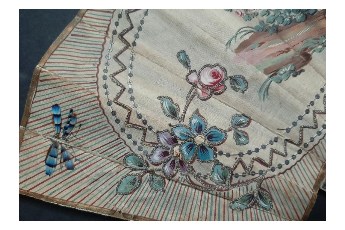 Nice birds, fan circa 1775