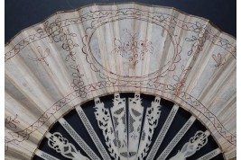 Beaux oiseaux, éventail vers 1775