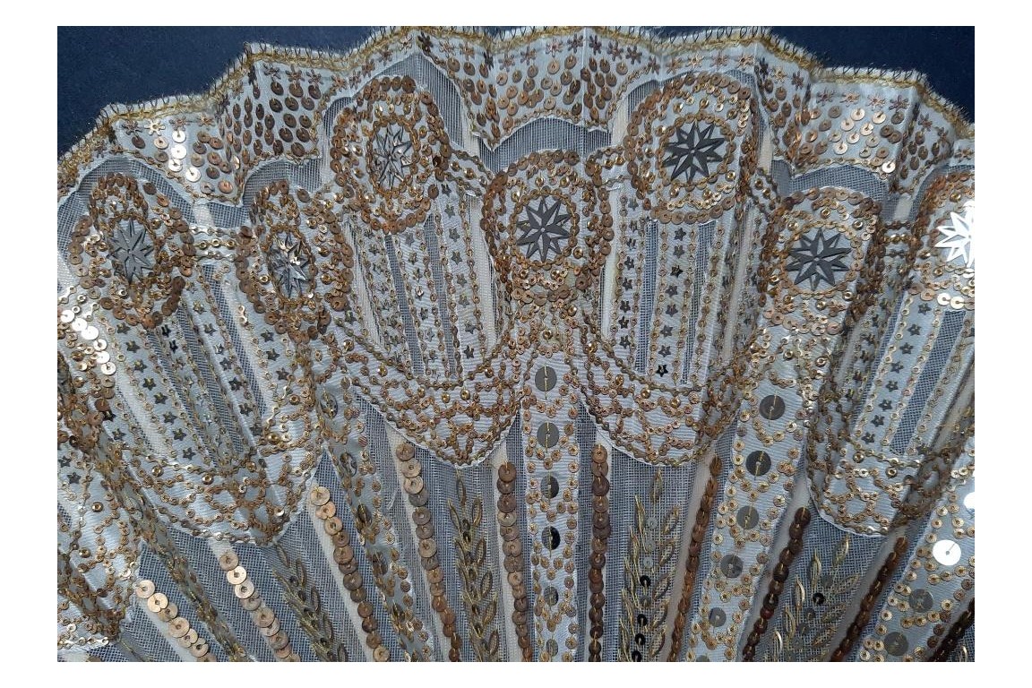 Papillons de lumière, éventail de Creuzy vers 1900