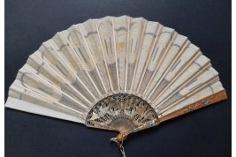 Papillons de lumière, éventail de Creuzy vers 1900