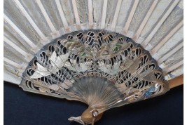 Papillons de lumière, éventail de Creuzy vers 1900