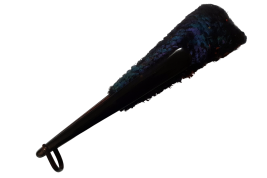 Lophophore, éventail en plumes vers 1900