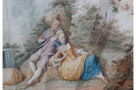 Bergerade, éventail vers 1760