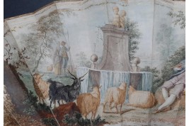 Bergerade, éventail vers 1760