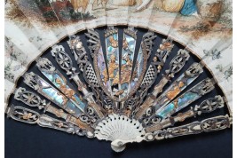 Bergerade, éventail vers 1760