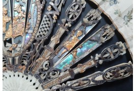 Bergerade, éventail vers 1760