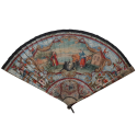 Cows and goat, early 18th century fan