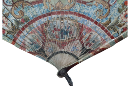 Cows and goat, early 18th century fan