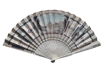 PIazza San Pietro, Grand Tour fan, circa 1790