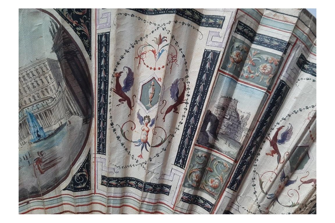 PIazza San Pietro, Grand Tour fan, circa 1790