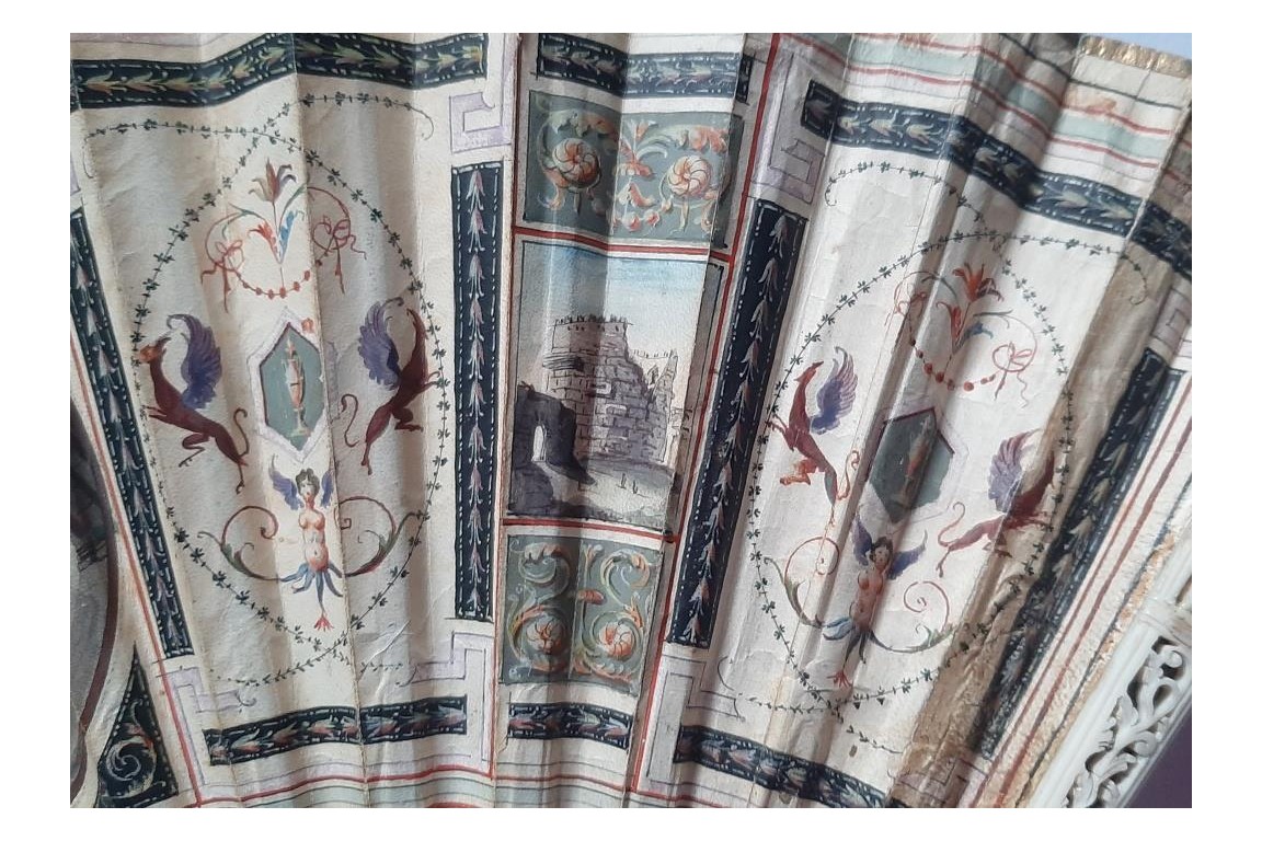 PIazza San Pietro, Grand Tour fan, circa 1790