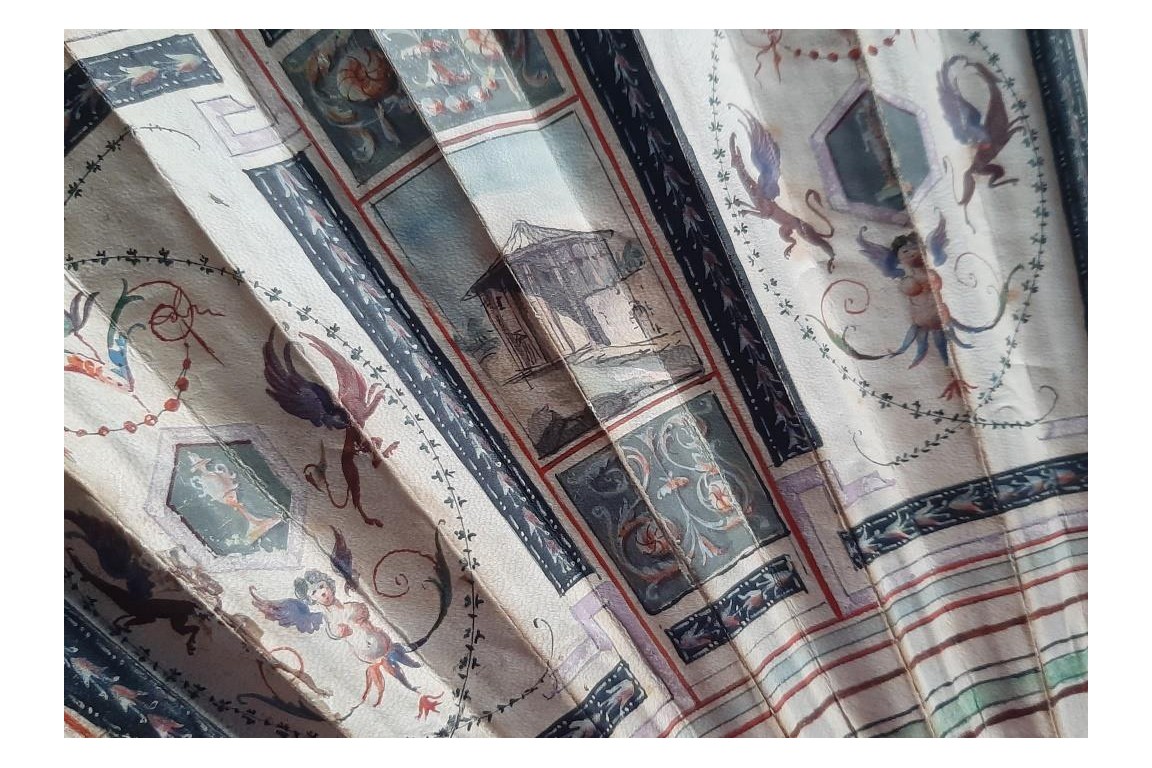 PIazza San Pietro, Grand Tour fan, circa 1790