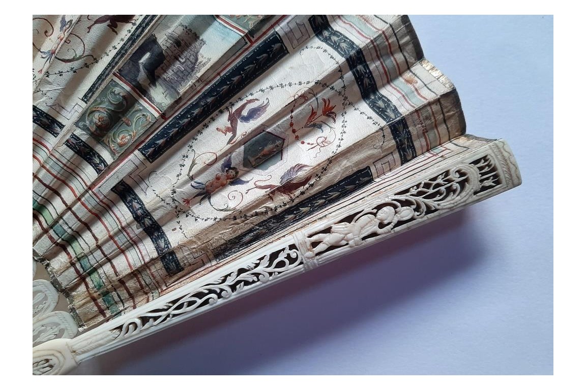 PIazza San Pietro, Grand Tour fan, circa 1790