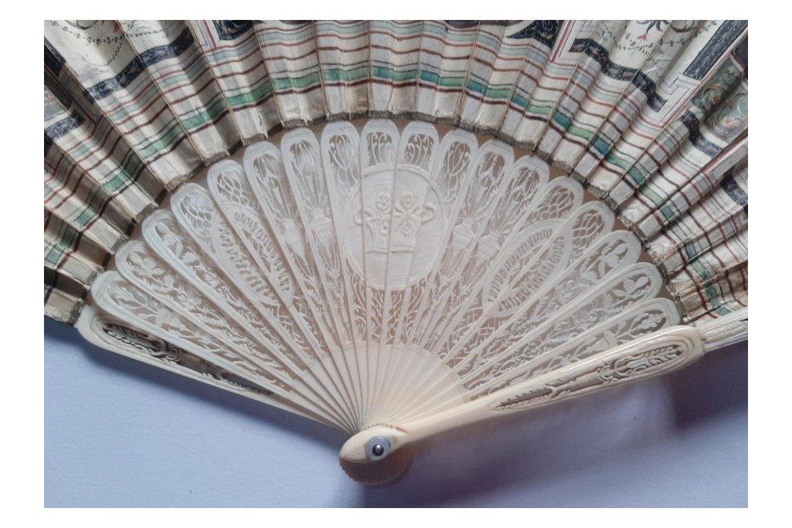 PIazza San Pietro, Grand Tour fan, circa 1790