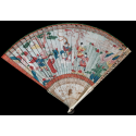 La cavalière, éventail chinois vers 1700-1720