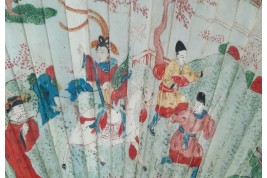 The horsewoman, Chinese fan, circa 1700–1720