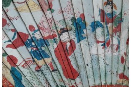 The horsewoman, Chinese fan, circa 1700–1720