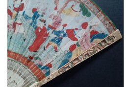 La cavalière, éventail chinois vers 1700-1720