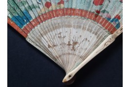 The horsewoman, Chinese fan, circa 1700–1720