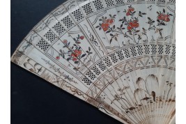 Red flowers, fa,  from China, circa 1700