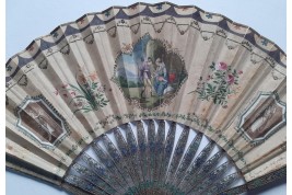 Familly, fan from China, circa 1800-1820