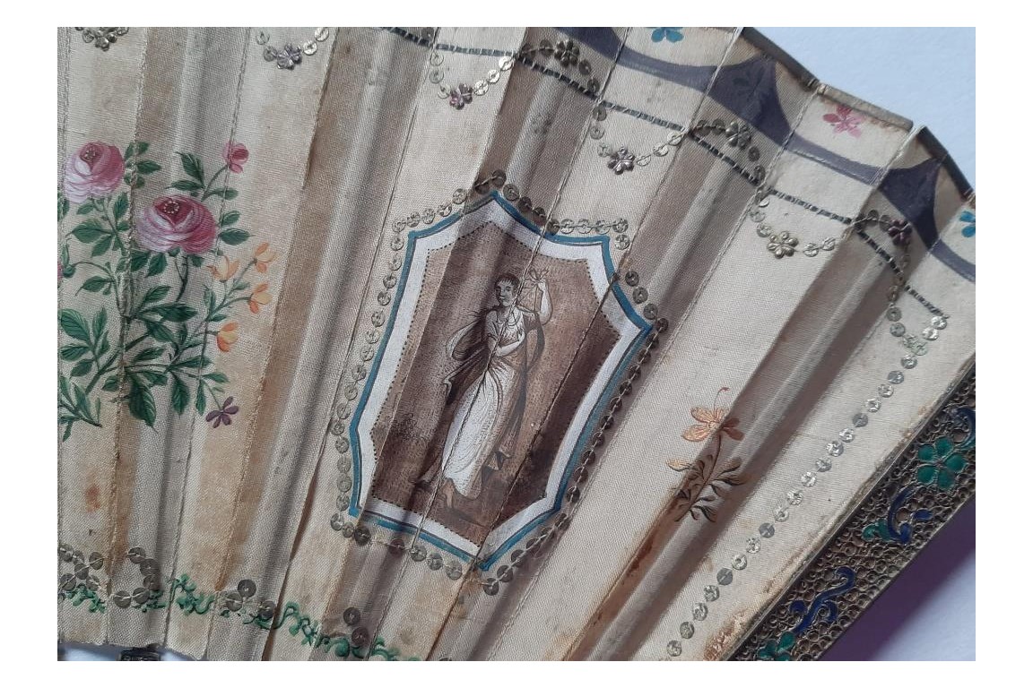 Familly, fan from China, circa 1800-1820