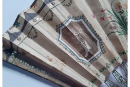 Familly, fan from China, circa 1800-1820