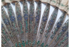 Familly, fan from China, circa 1800-1820