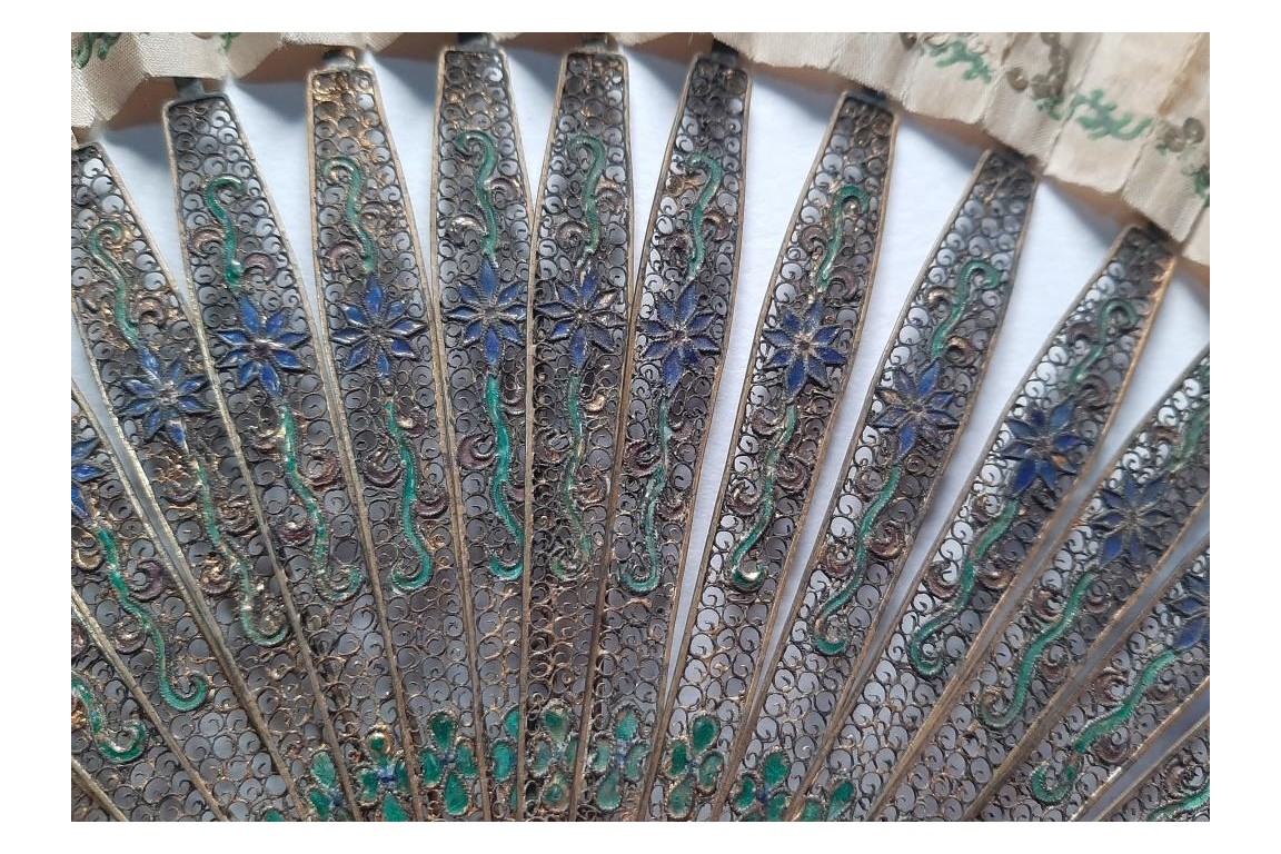 Familly, fan from China, circa 1800-1820