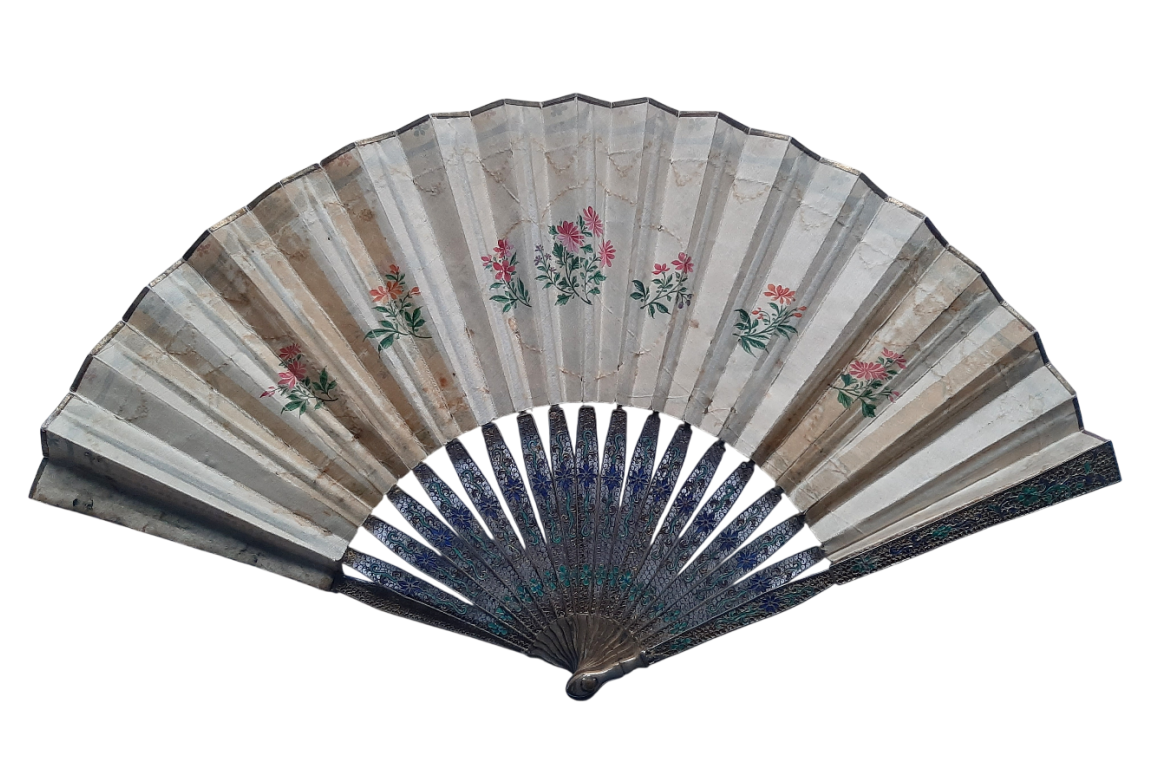 Familly, fan from China, circa 1800-1820