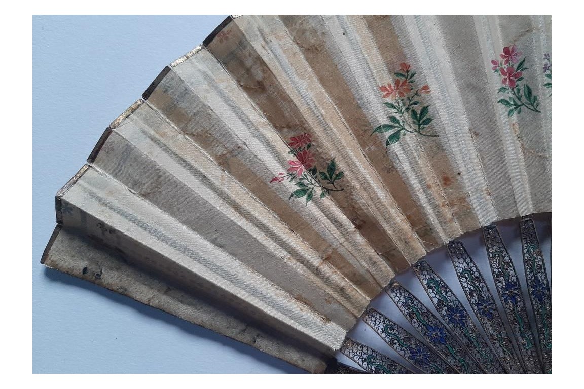 Familly, fan from China, circa 1800-1820