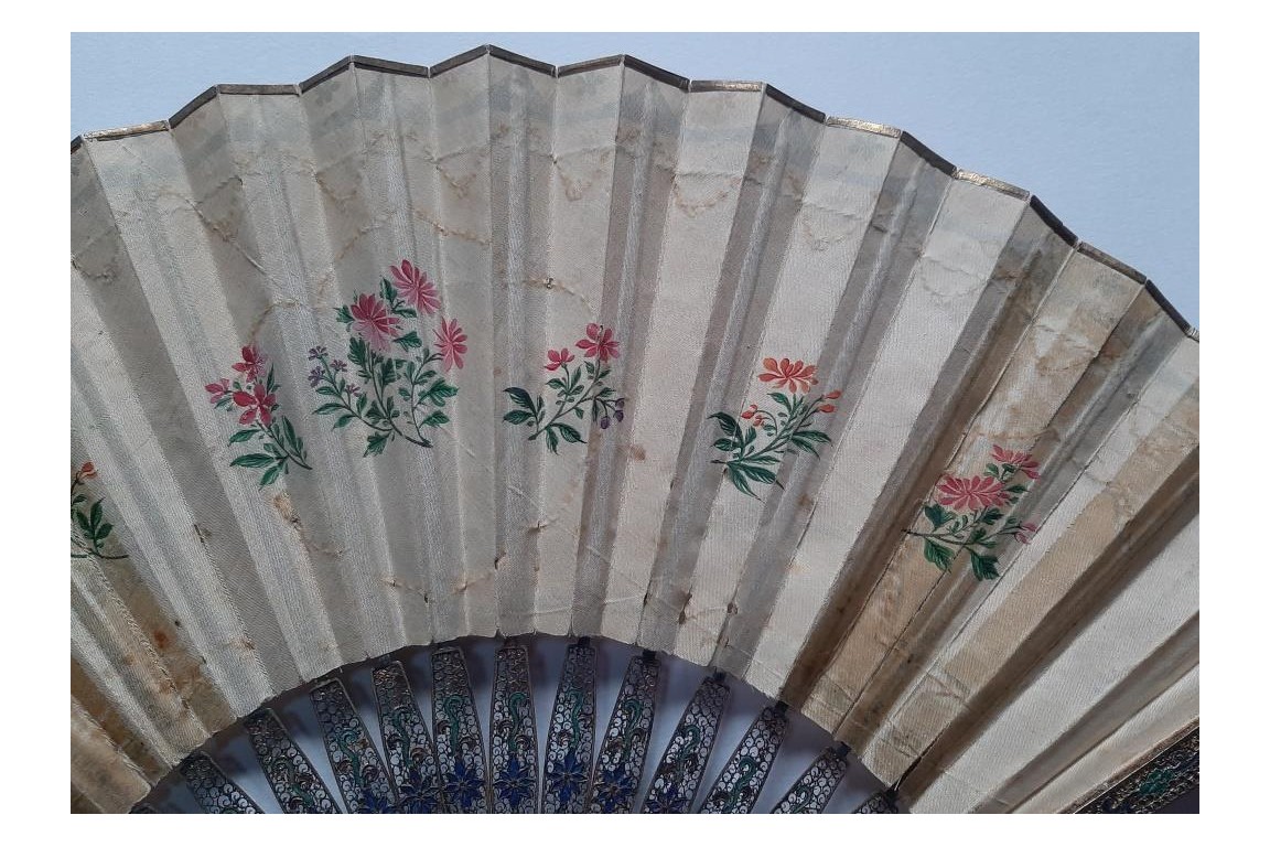Familly, fan from China, circa 1800-1820