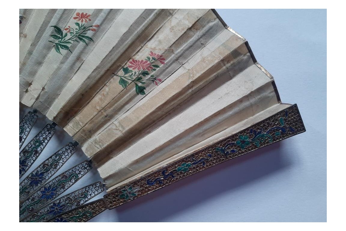 Familly, fan from China, circa 1800-1820