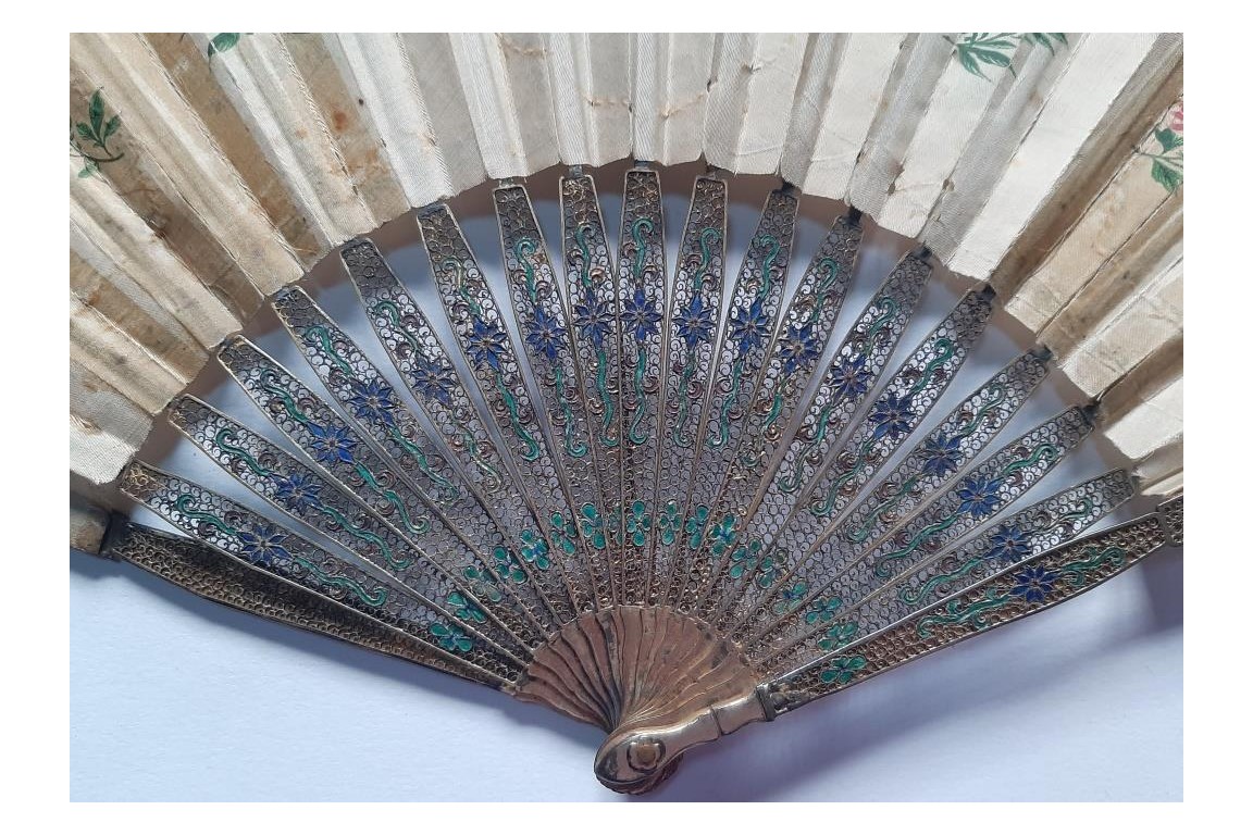 Familly, fan from China, circa 1800-1820