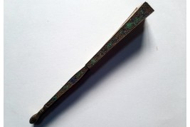 La famille, éventail Chine vers 1800-1820