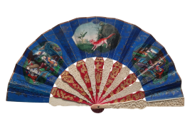 Red fox, 19th century Chinese fan, for child ?
