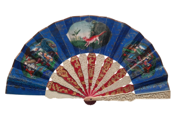 Red fox, 19th century Chinese fan, for child ?