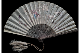 Dragon, fan from China, 19th century