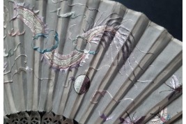 Dragon, fan from China, 19th century