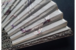 Dragon, éventail Chine, XIXe siècle