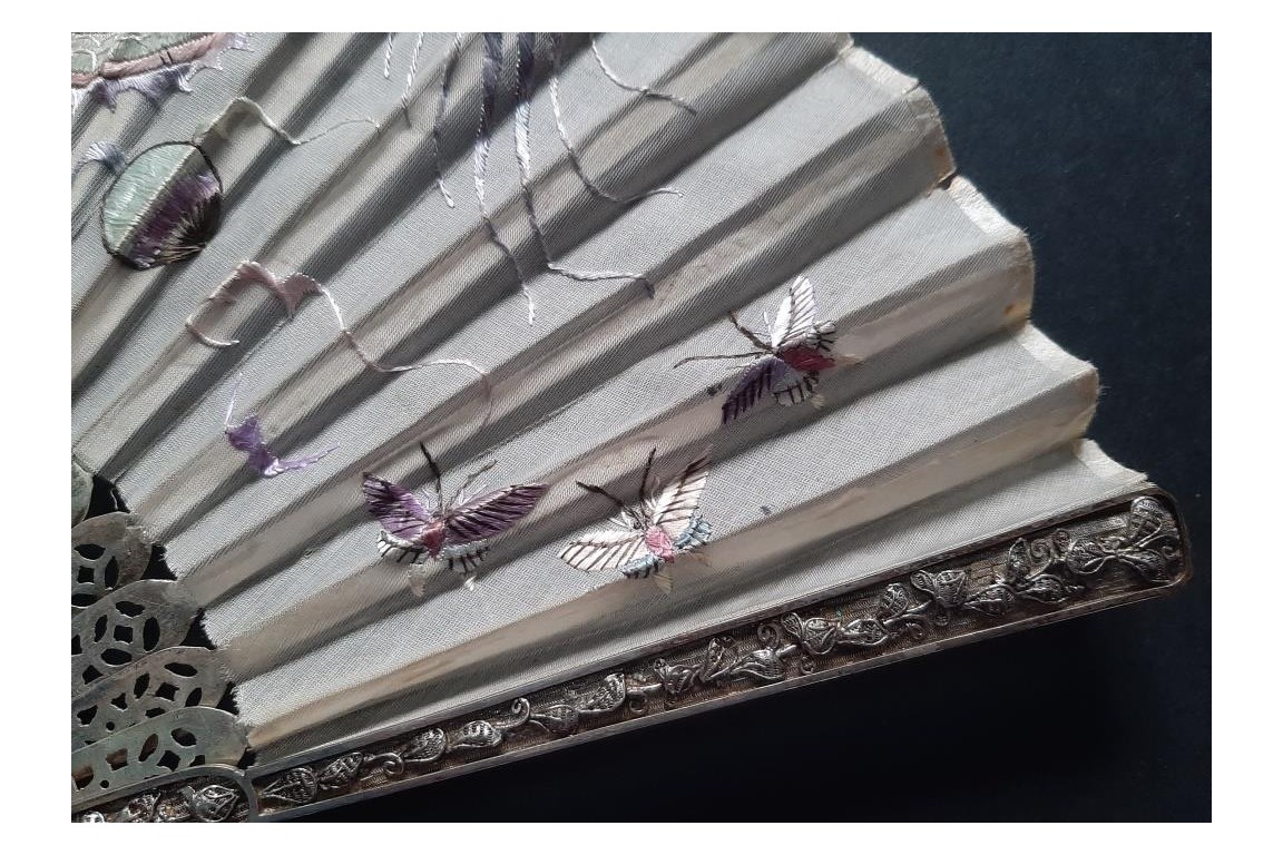 Dragon, éventail Chine, XIXe siècle