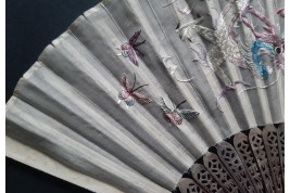 Dragon, fan from China, 19th century