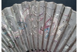 Dragon, éventail Chine, XIXe siècle