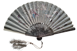 Dragon, fan from China, 19th century
