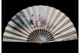 Gallantry,  fan by Jeanne Cahulle for Alexandre, late 19th century