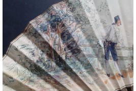 Galanterie, éventail de Jeanne Catulle pour Alexandre, fin XIXe siècle